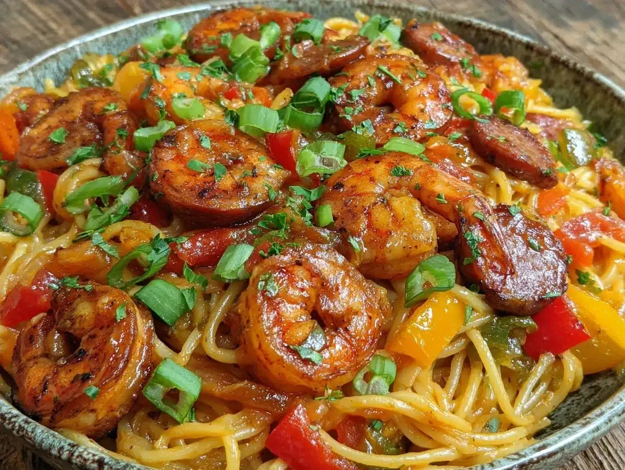 one-pot cajun shrimp pasta preparation steps