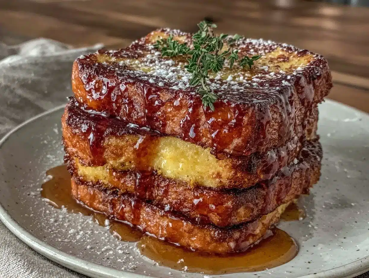 overnight brioche french toast preparation steps