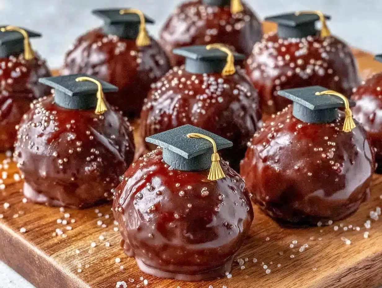 perfect grad cap chocolate truffles preparation steps