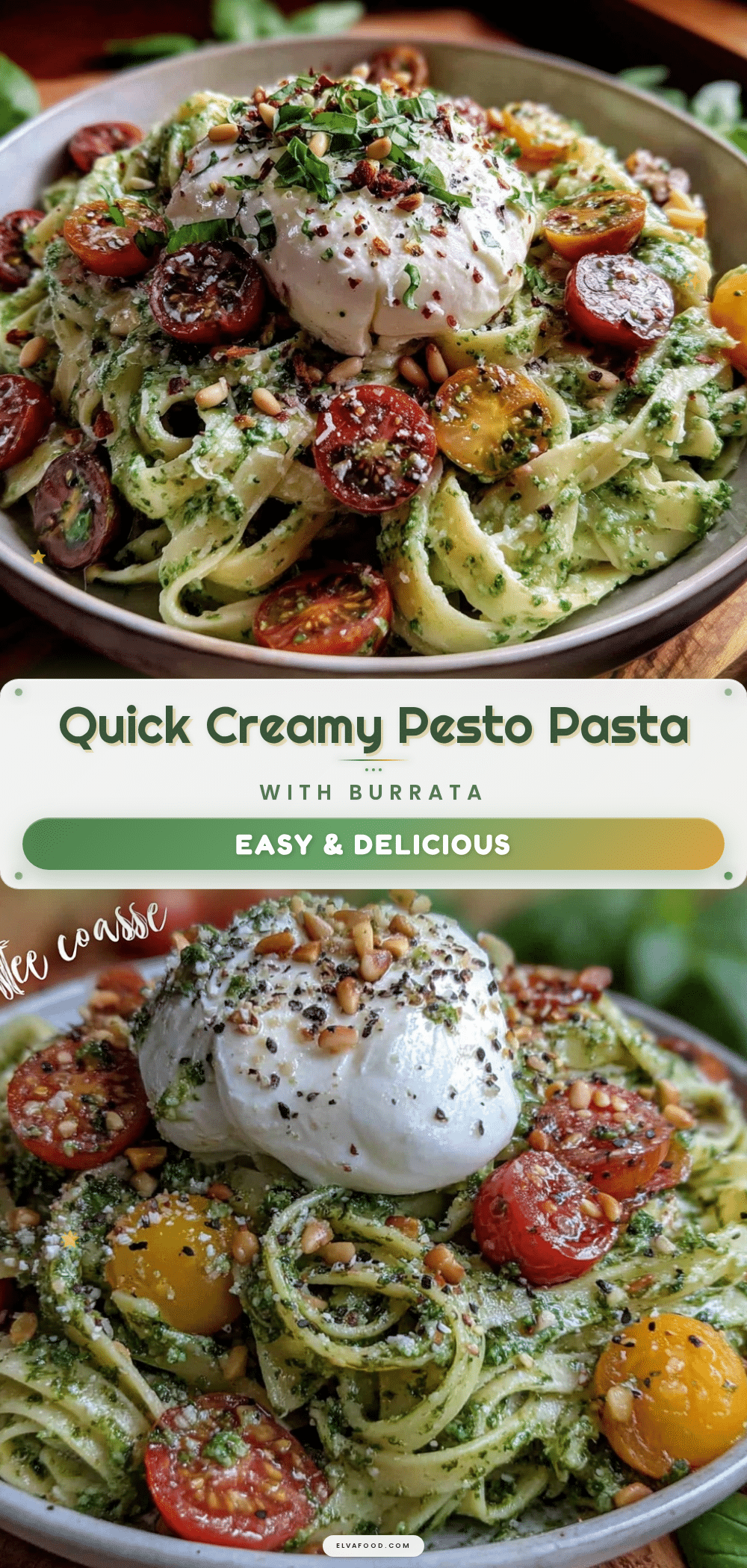 quick creamy pesto pasta recipe