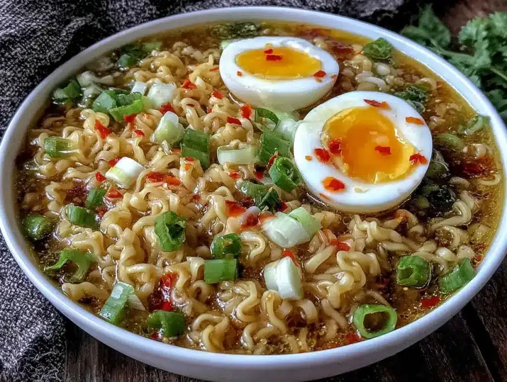quick ramen noodle soup - featured image