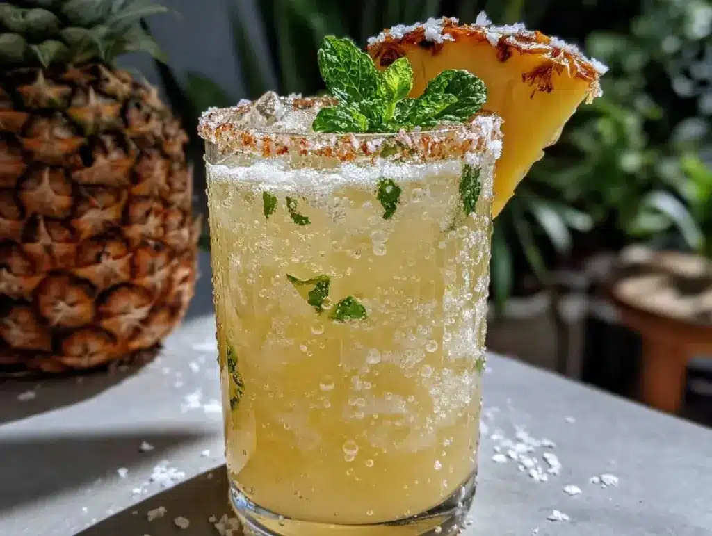 Refreshing Coconut Pineapple Agua Fresca Mocktail - featured image