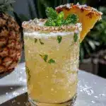 Refreshing Coconut Pineapple Agua Fresca Mocktail - featured image