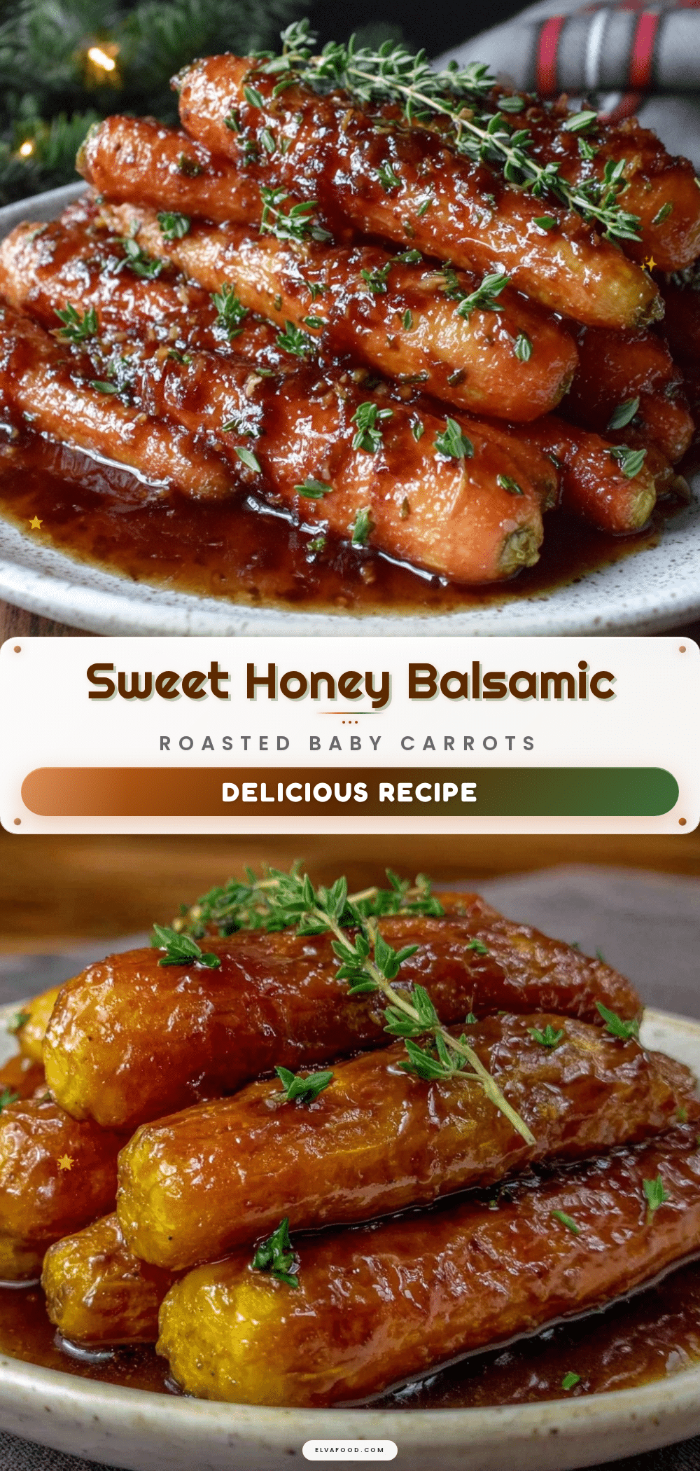 roasted baby carrots with honey balsamic glaze recipe