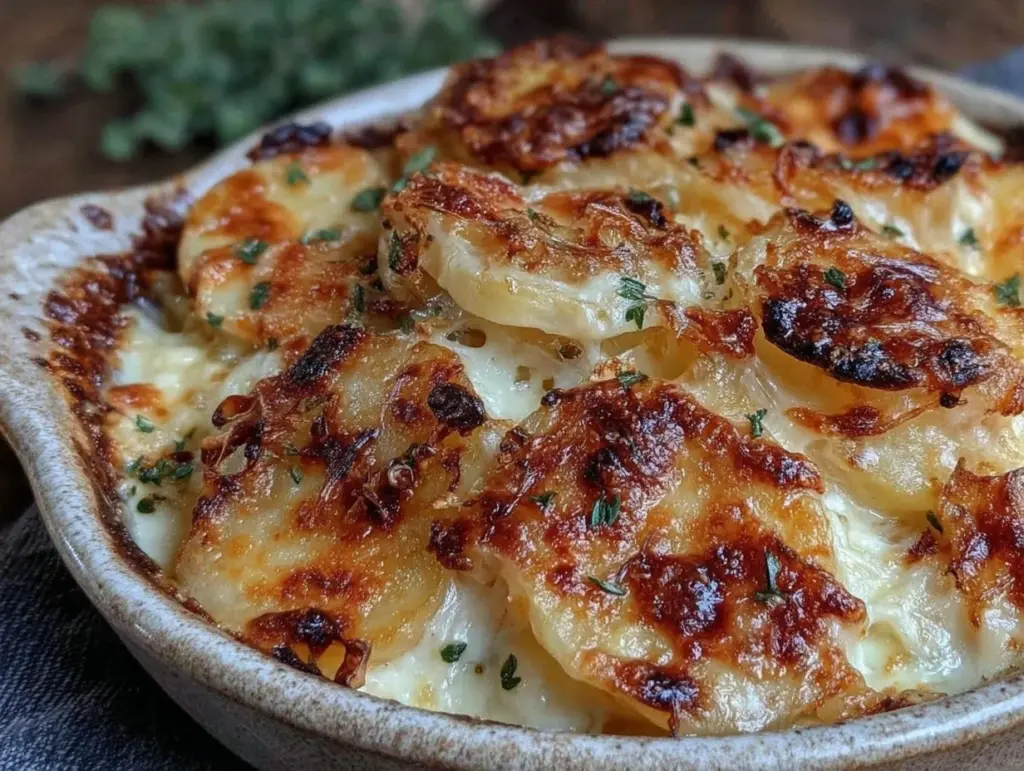 scalloped potatoes au gratin - featured image