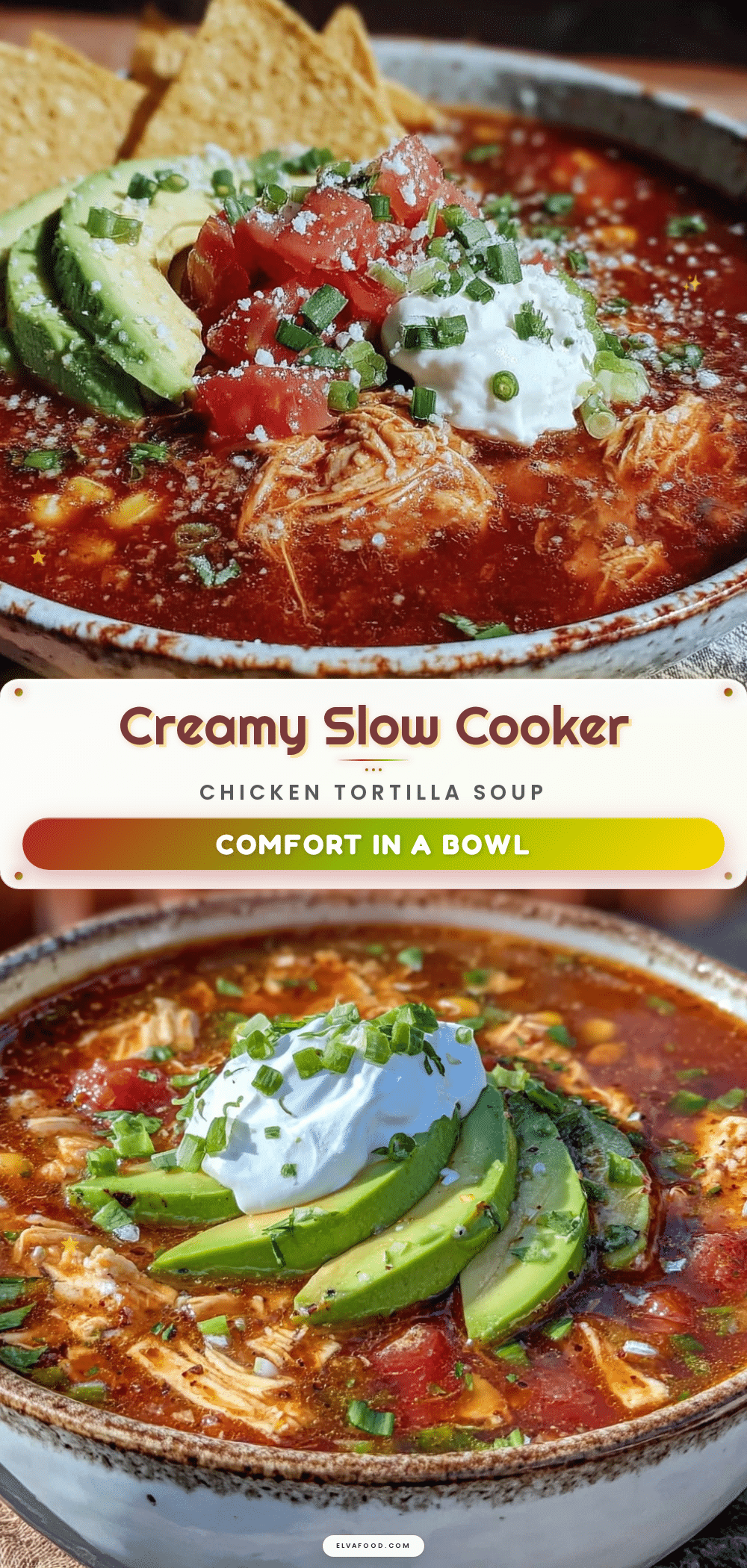 slow cooker chicken tortilla soup recipe