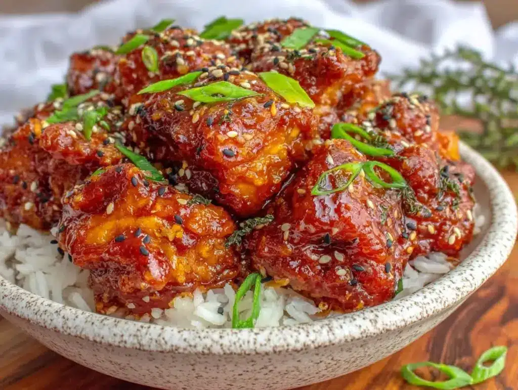 slow cooker honey sriracha chicken thighs - featured image
