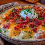 slow cooker loaded baked potato soup - featured image