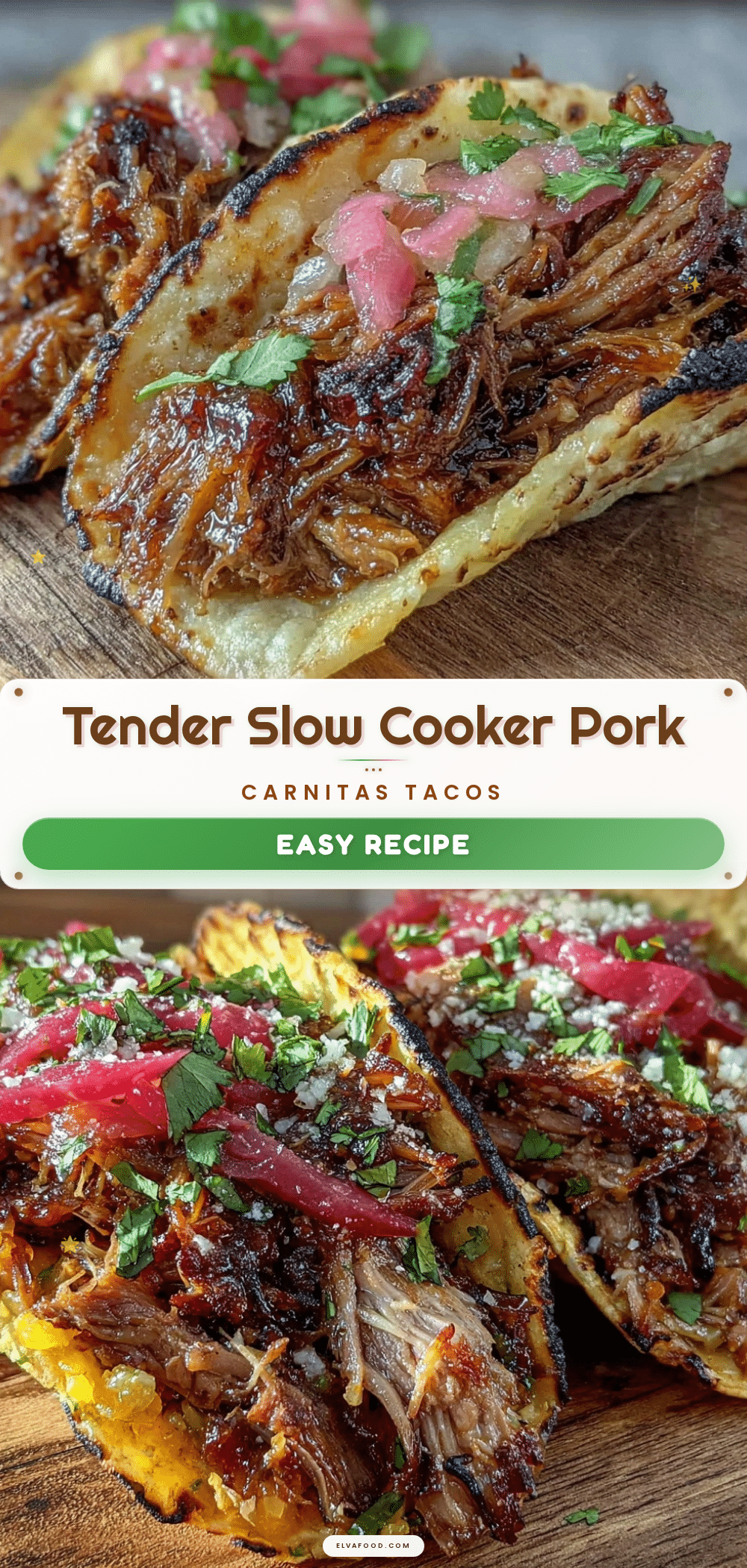 slow cooker pork carnitas tacos recipe