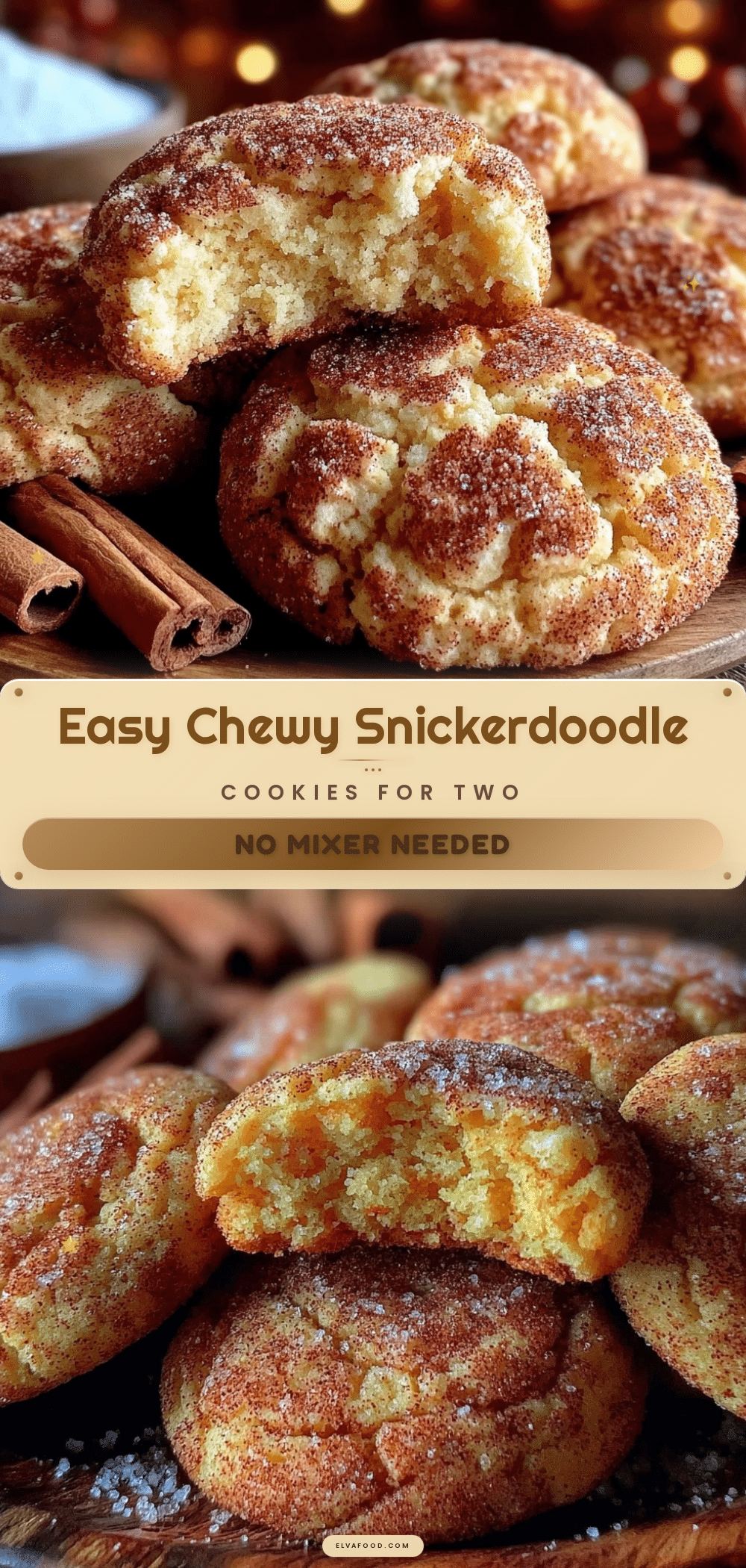 small-batch snickerdoodle cookies recipe