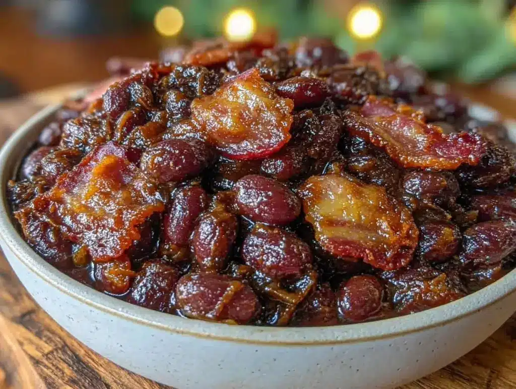 smoked brisket baked beans - featured image