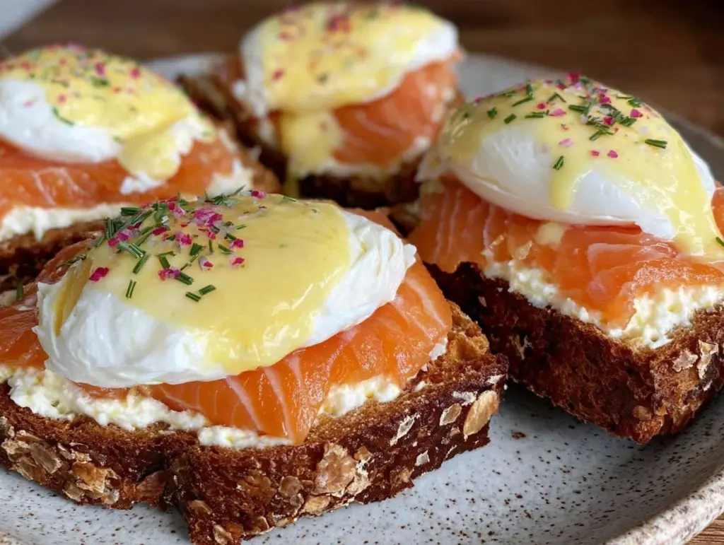 smoked salmon eggs benedict - featured image