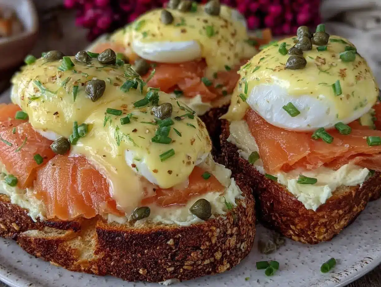 smoked salmon eggs benedict preparation steps