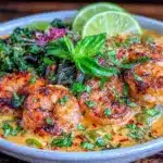 spicy thai coconut curry soup - featured image