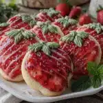 strawberry cookies recipe - featured image