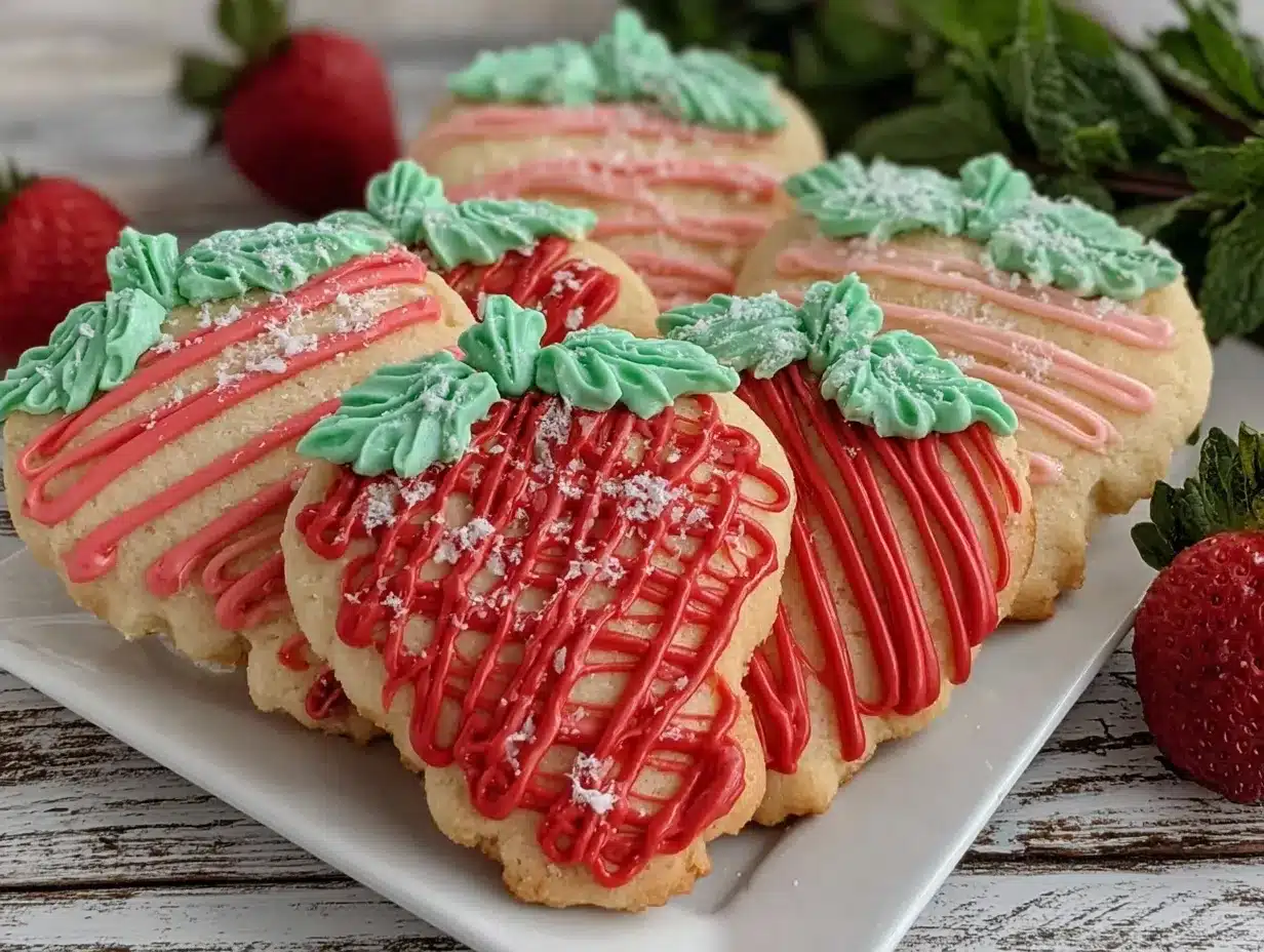 strawberry cookies recipe preparation steps