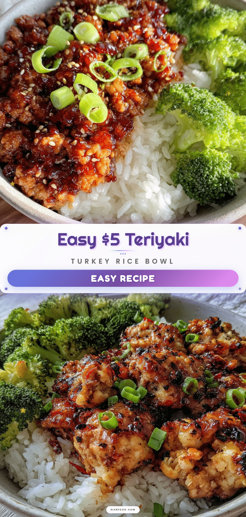 teriyaki turkey rice bowl recipe