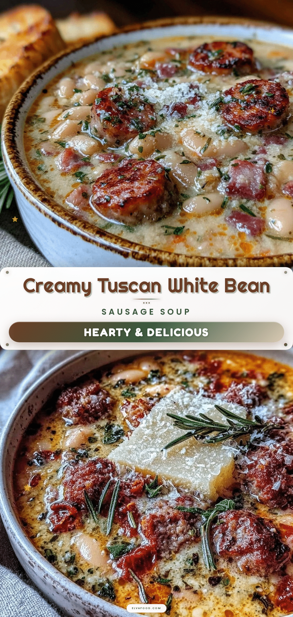 Tuscan White Bean and Sausage Soup recipe