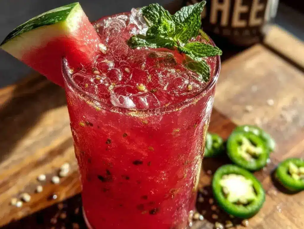 watermelon jalapeño lemonade - featured image