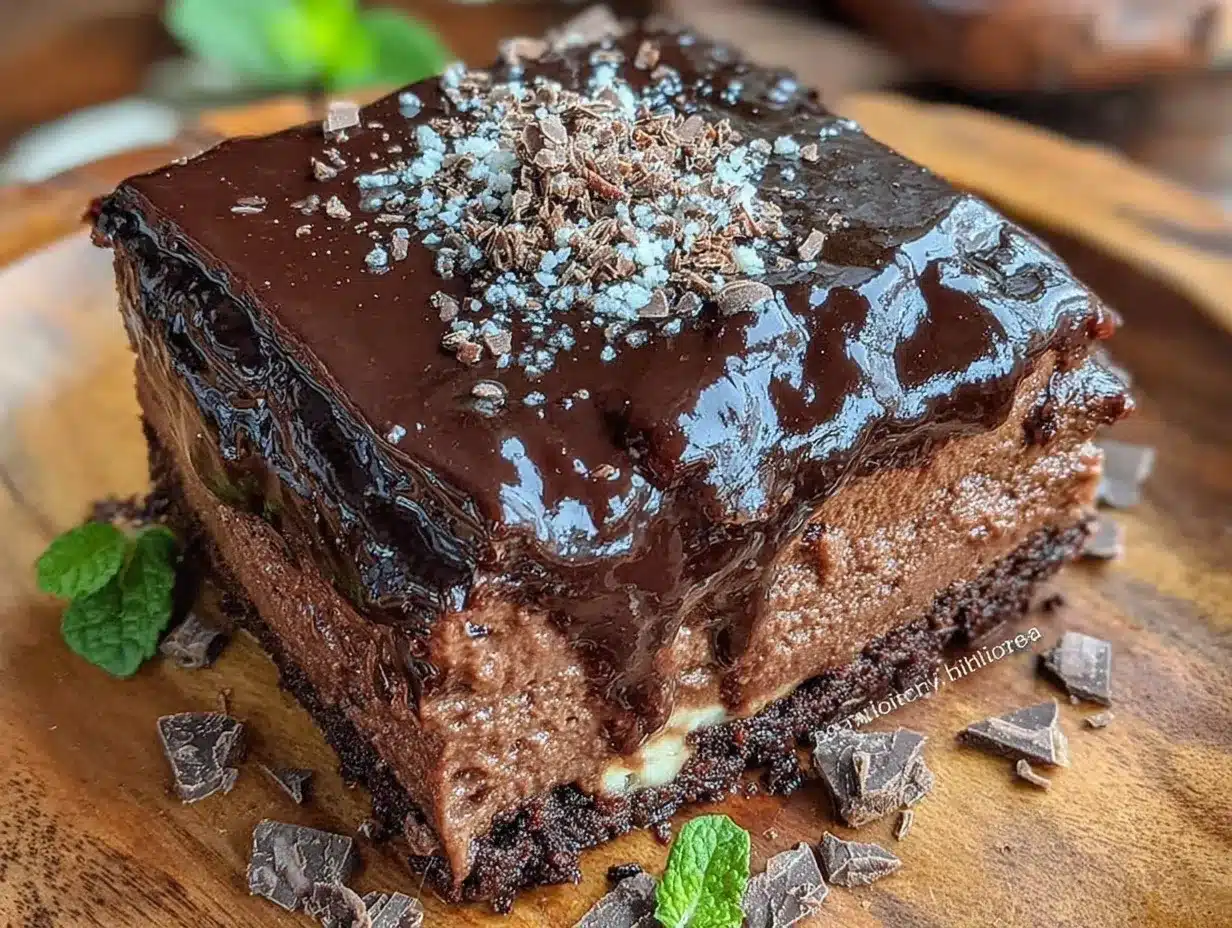 Baileys Irish Cream Chocolate Mousse Cake preparation steps