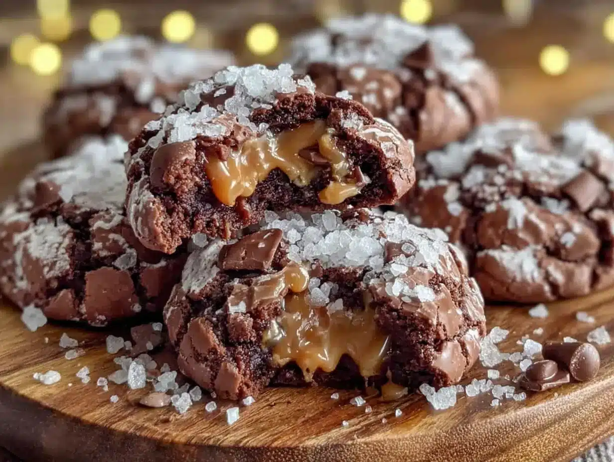 brown butter toffee chocolate crinkle cookies preparation steps