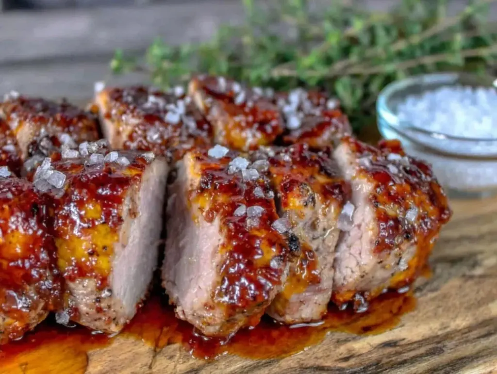 brown sugar garlic crusted pork tenderloin - featured image