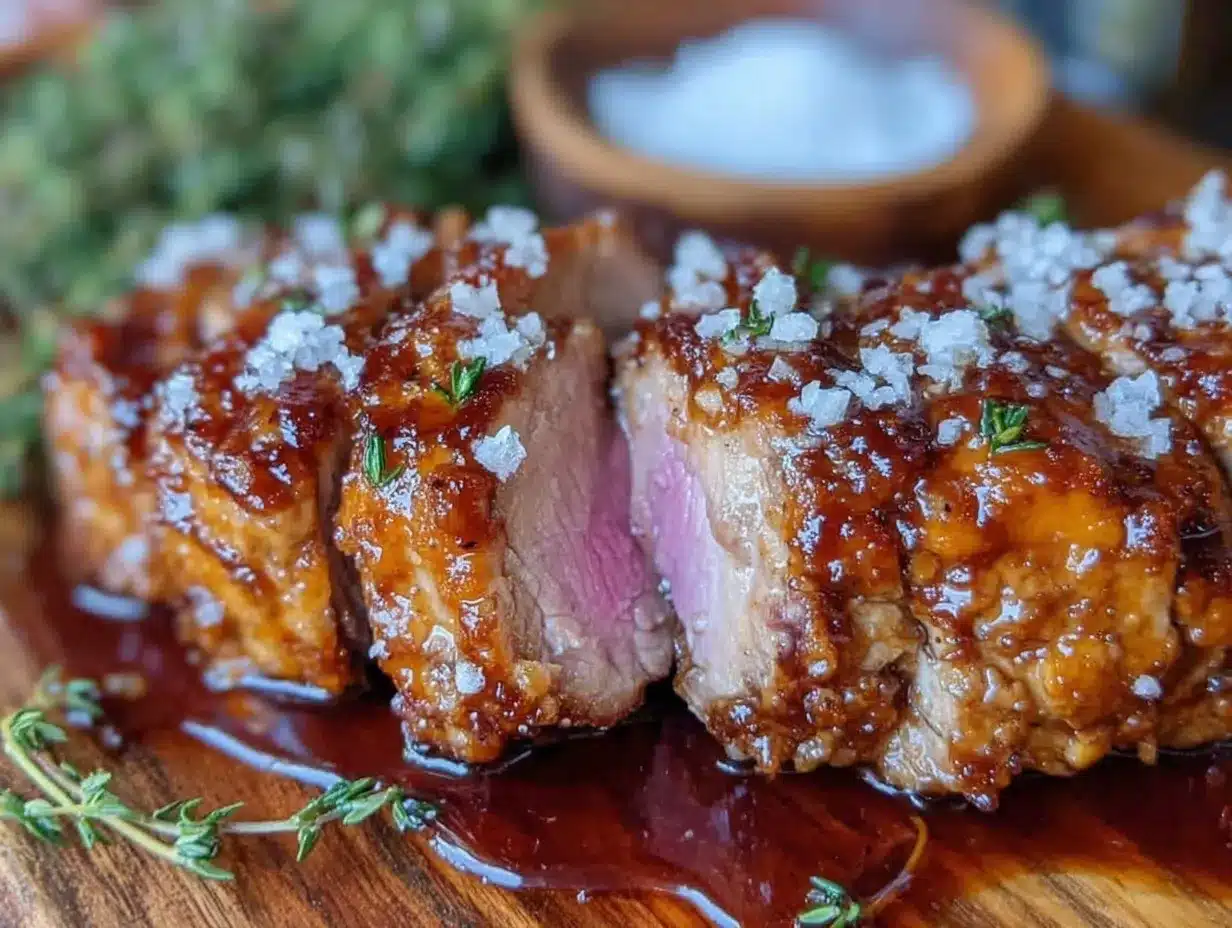 brown sugar garlic crusted pork tenderloin preparation steps