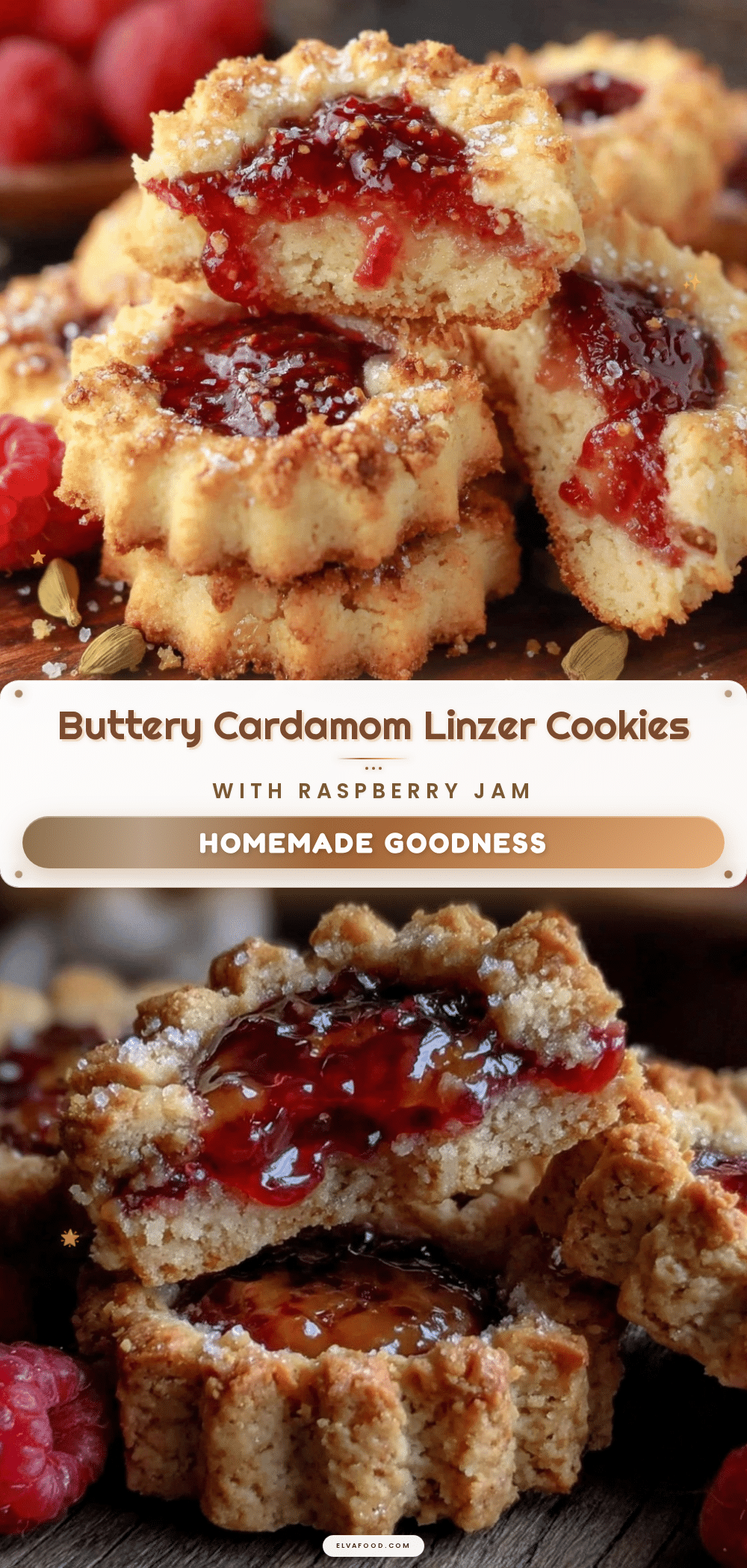 cardamom brown butter linzer cookies recipe