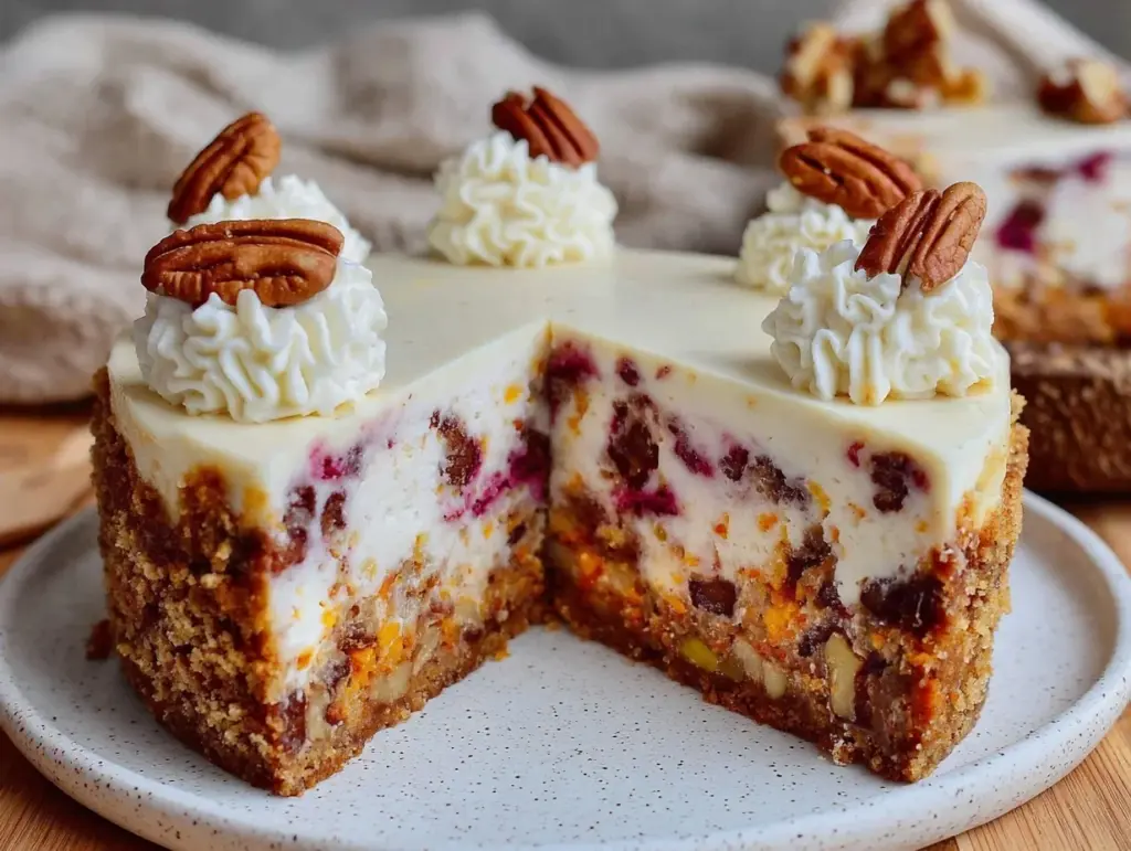 carrot cake cheesecake - featured image