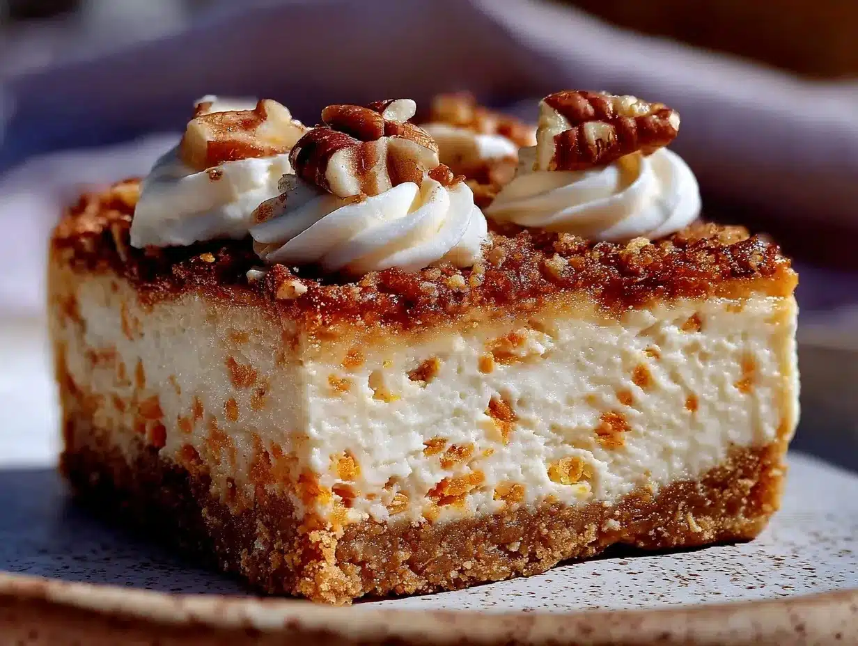 carrot cake cheesecake preparation steps