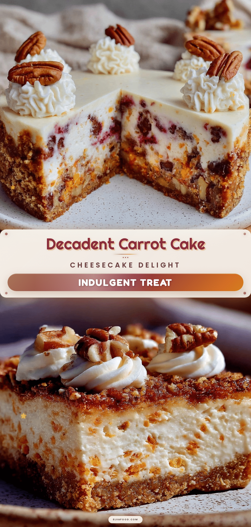 carrot cake cheesecake recipe