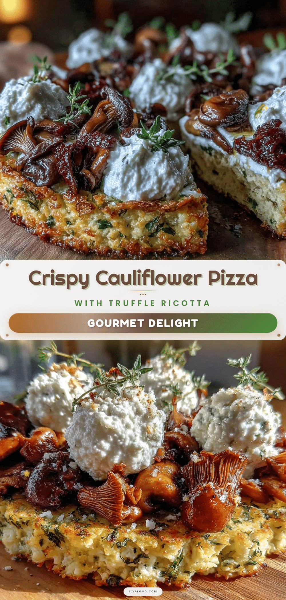cauliflower crust pizza recipe