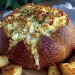 cheesy lobster artichoke dip - featured image