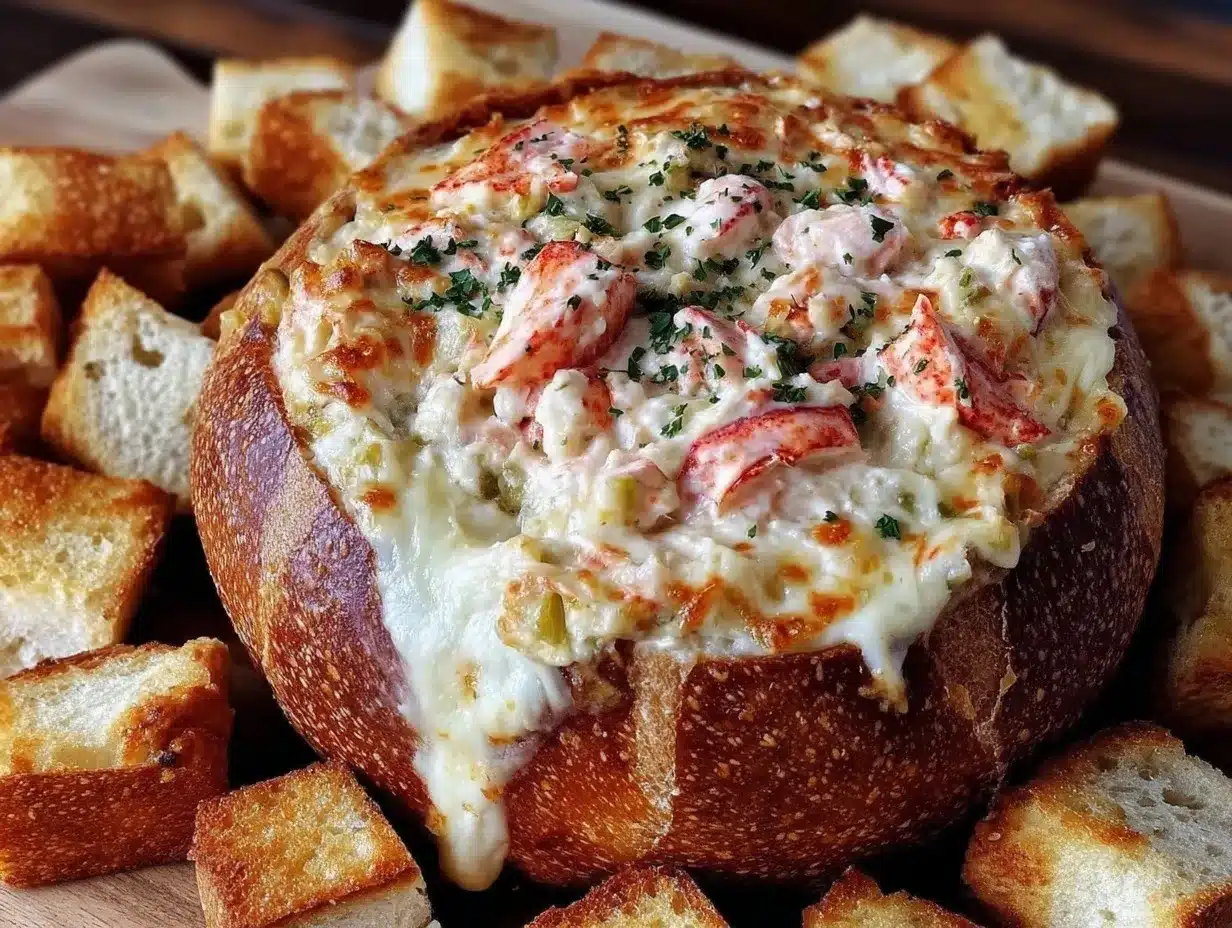 cheesy lobster artichoke dip preparation steps