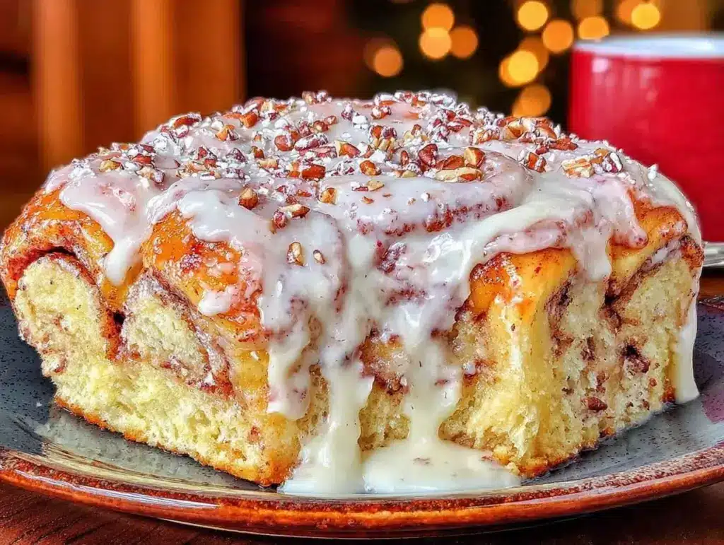 cinnamon roll casserole - featured image