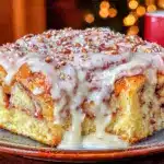 cinnamon roll casserole - featured image