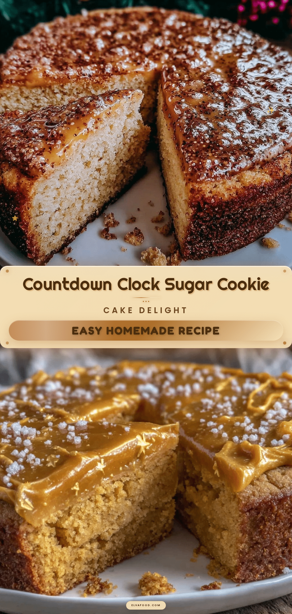 countdown clock sugar cookie cake recipe