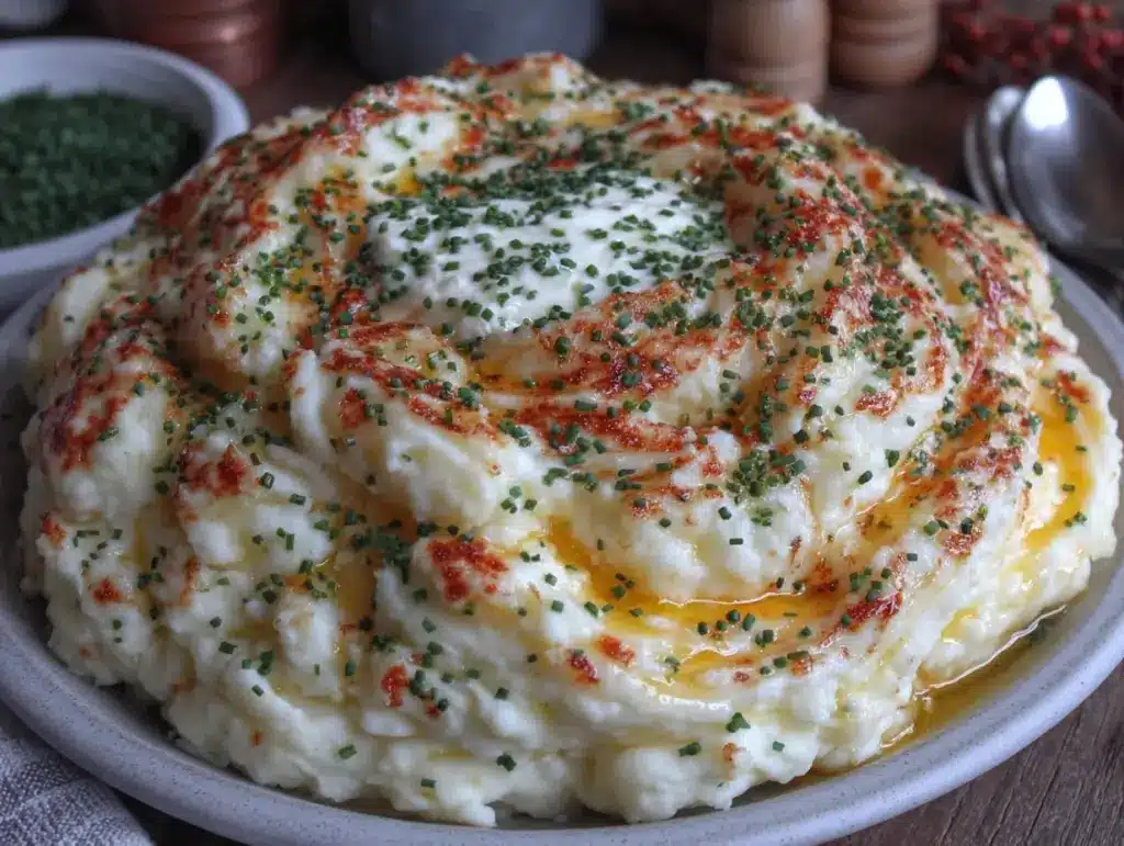 creamy brown butter mashed potatoes - featured image