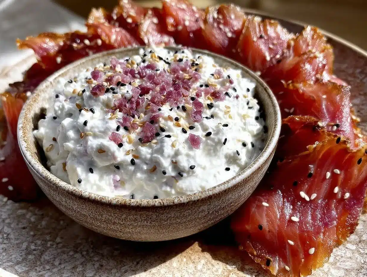 creamy everything bagel dip preparation steps