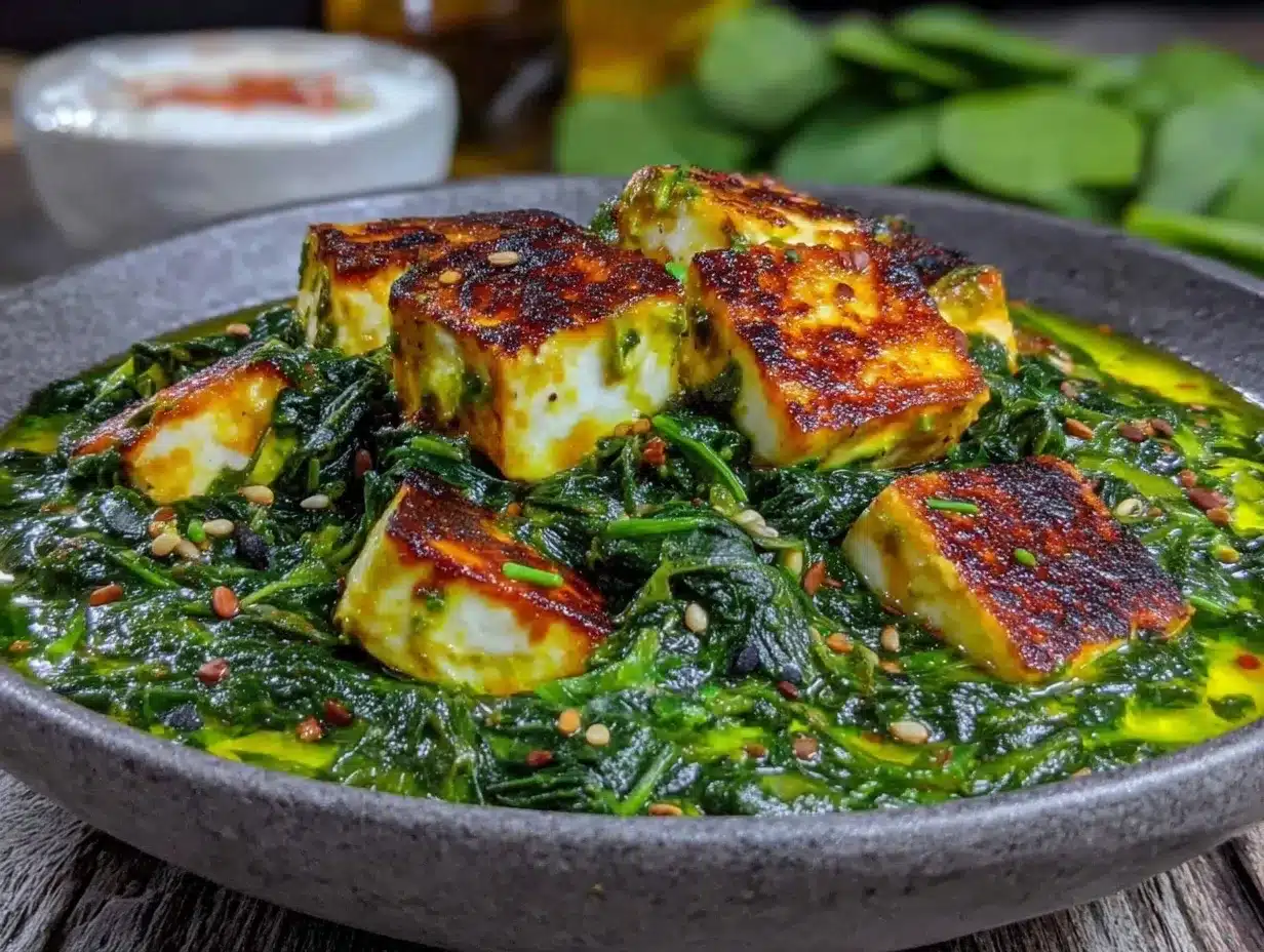 creamy one-pot saag paneer preparation steps