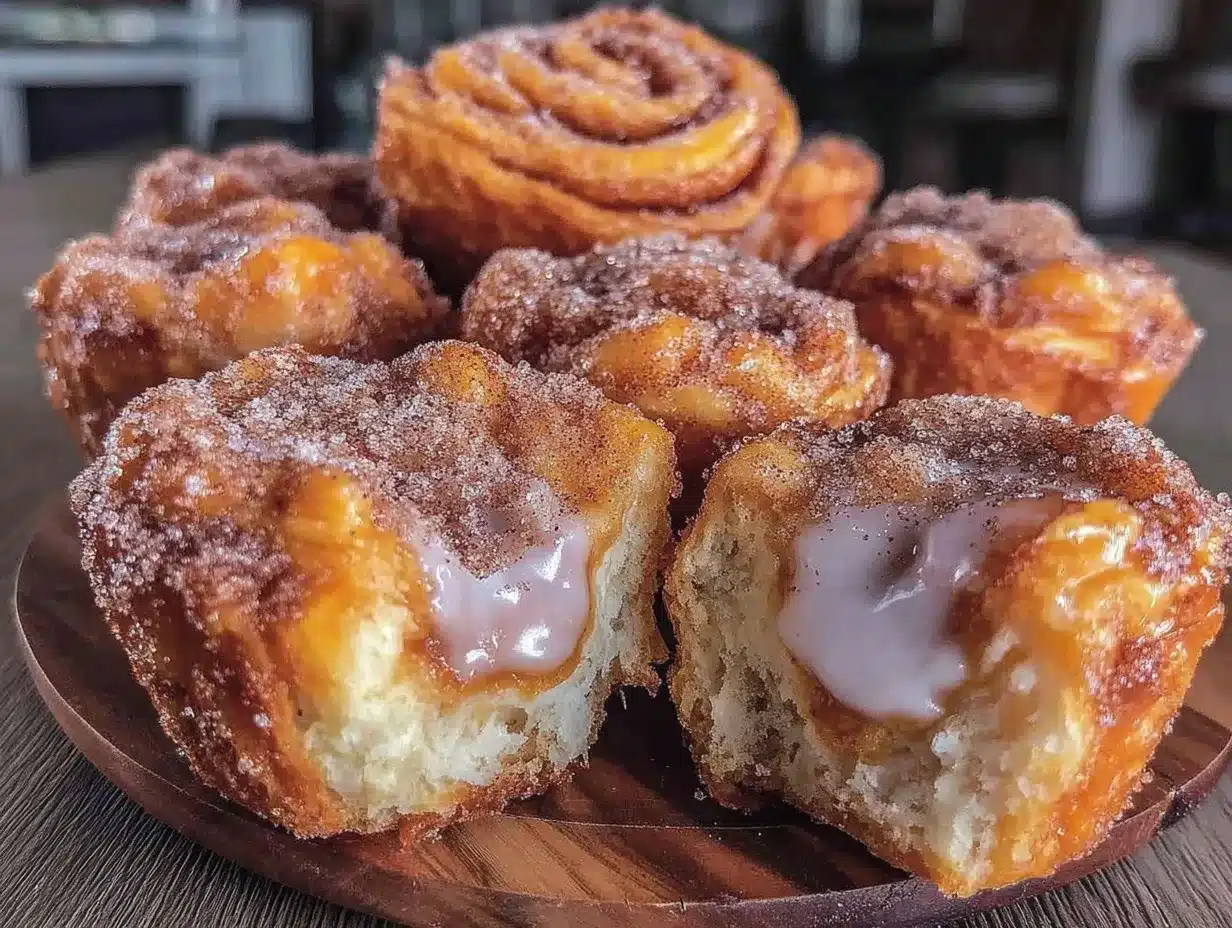 crispy air fryer churro cheesecake bites preparation steps