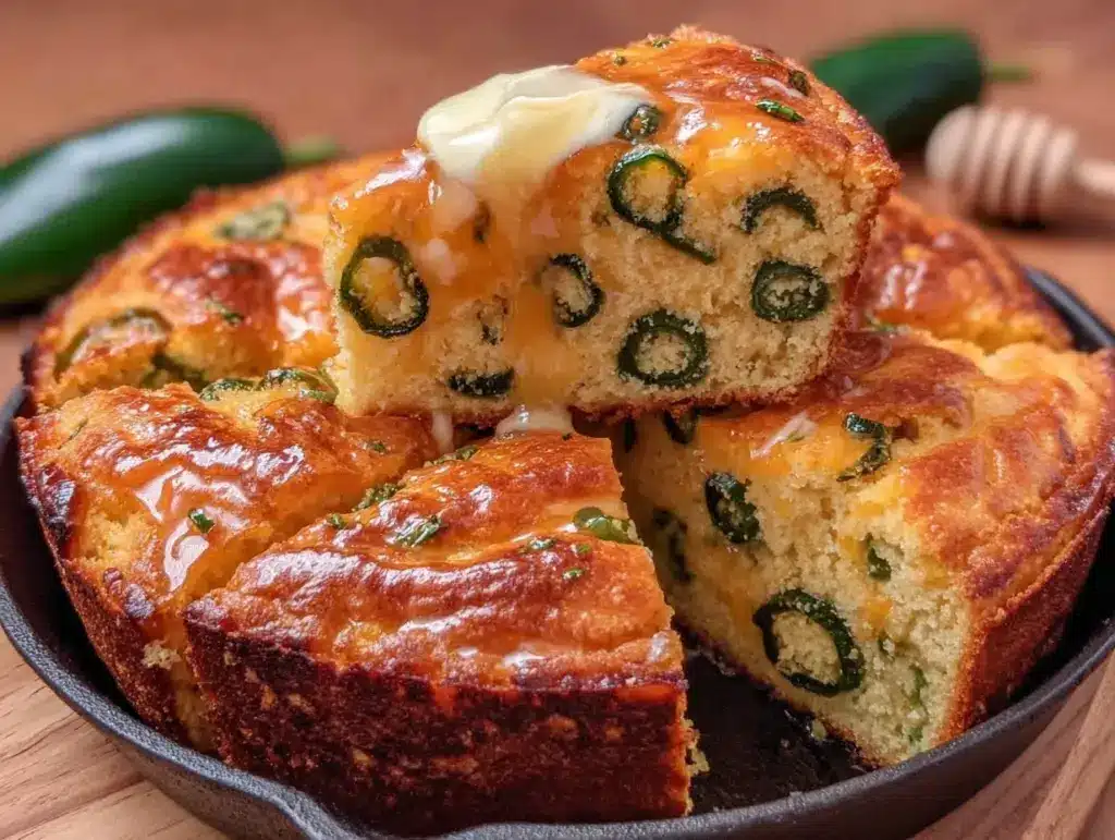 crispy cast iron cornbread - featured image