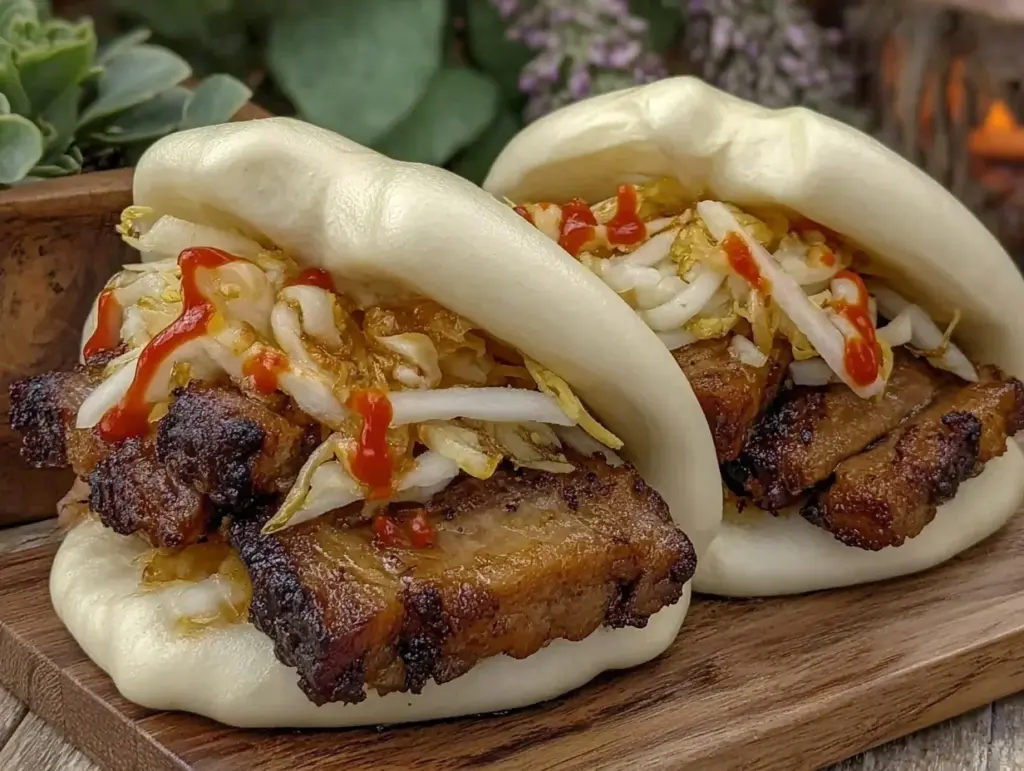 crispy pork belly bao buns - featured image