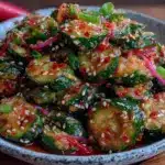 crispy smashed cucumber salad - featured image