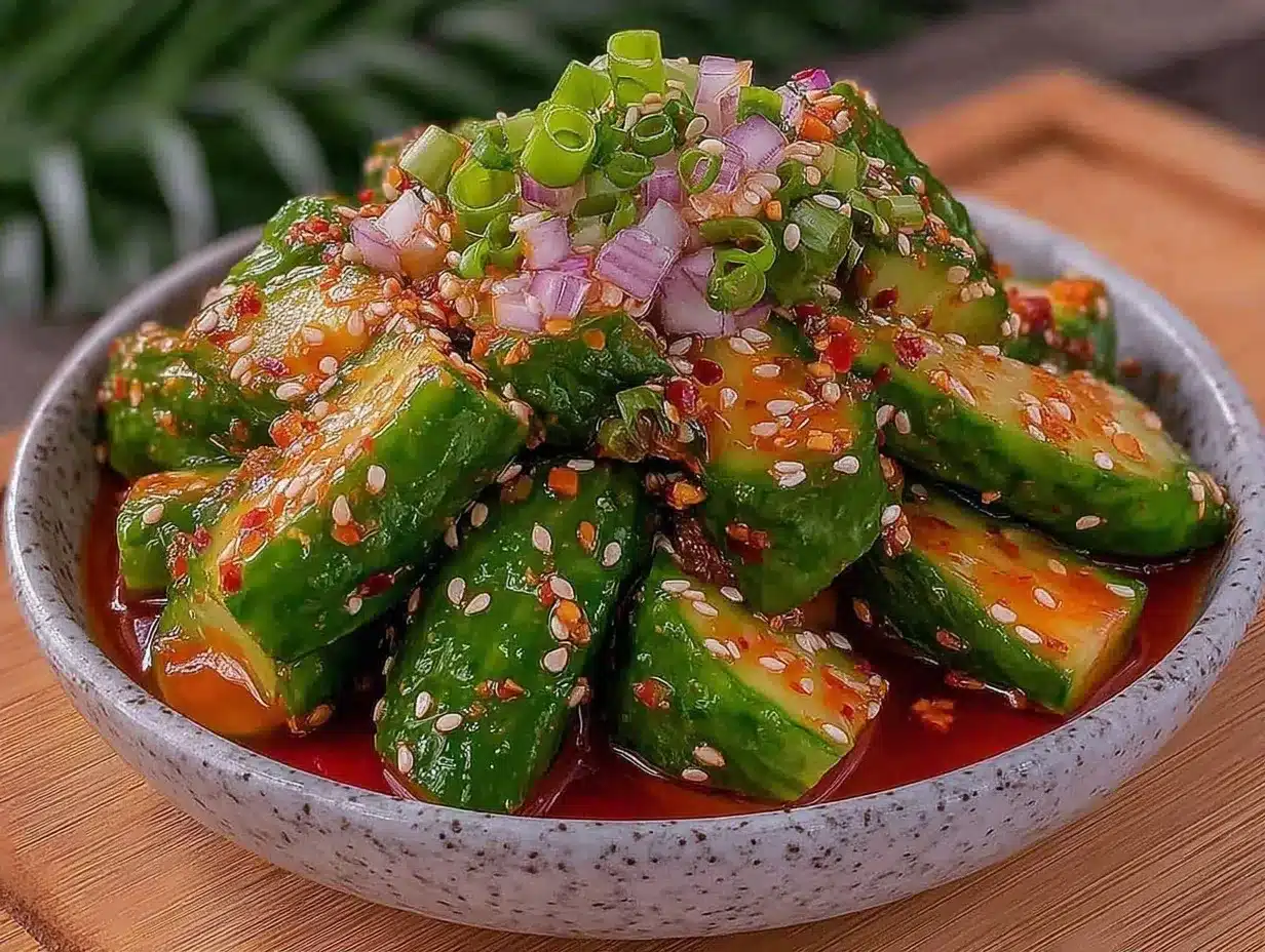 crispy smashed cucumber salad preparation steps