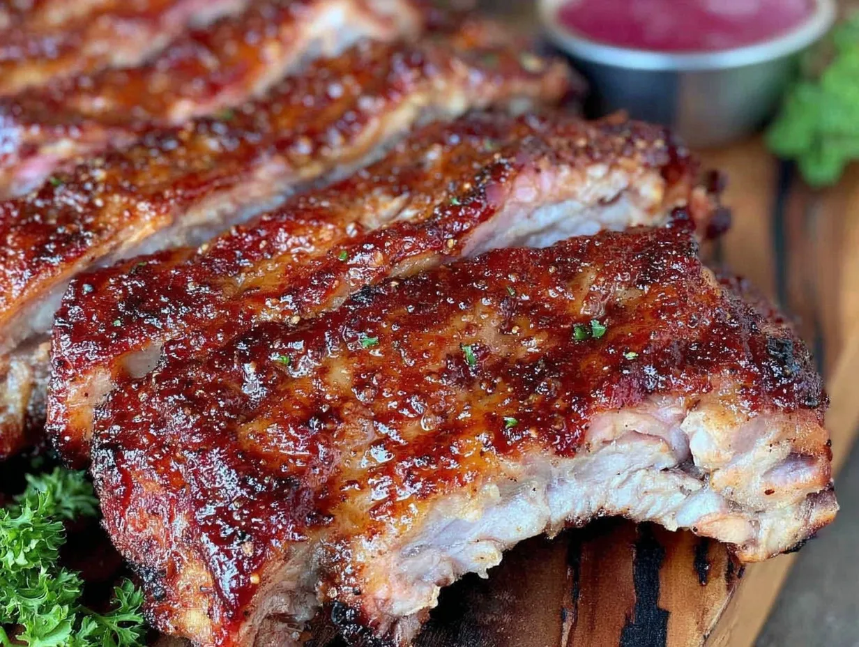 dry-rubbed Memphis style pork baby back ribs preparation steps