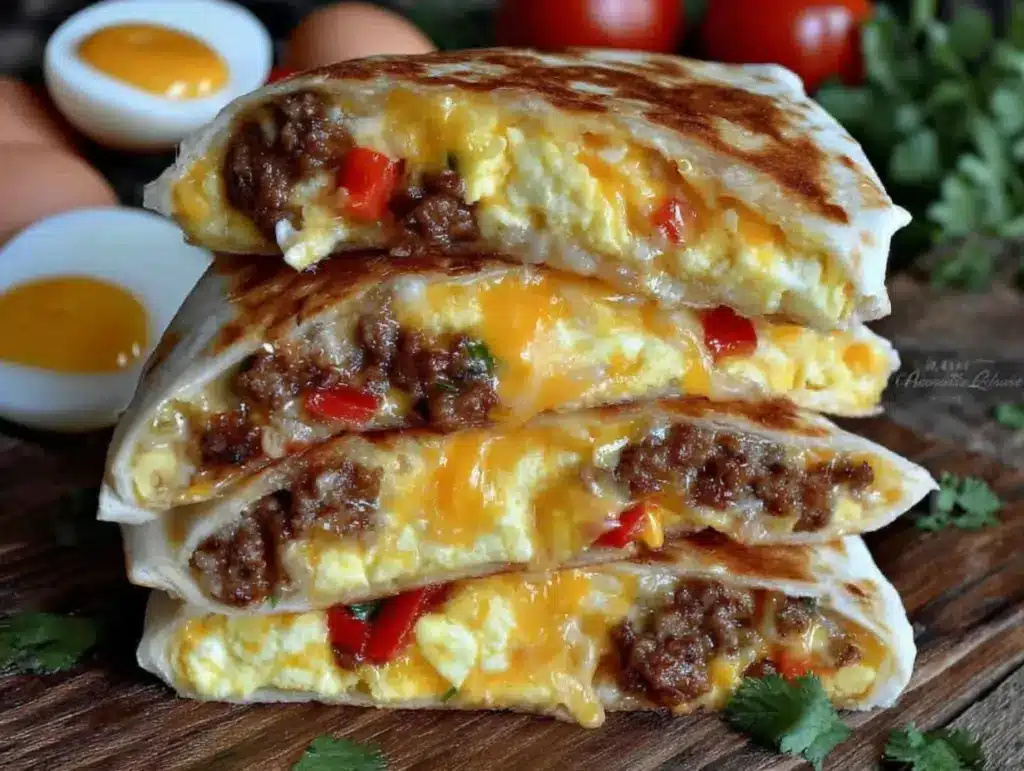 easy freezer breakfast burritos - featured image