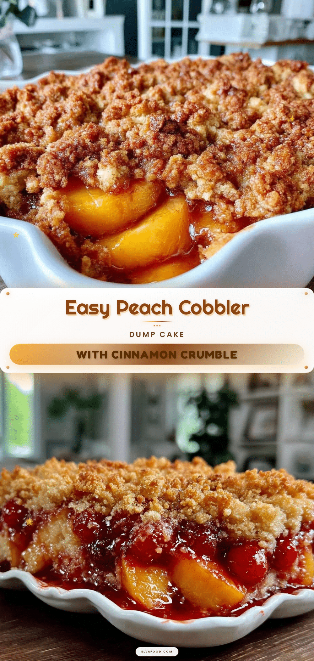 easy peach cobbler dump cake recipe