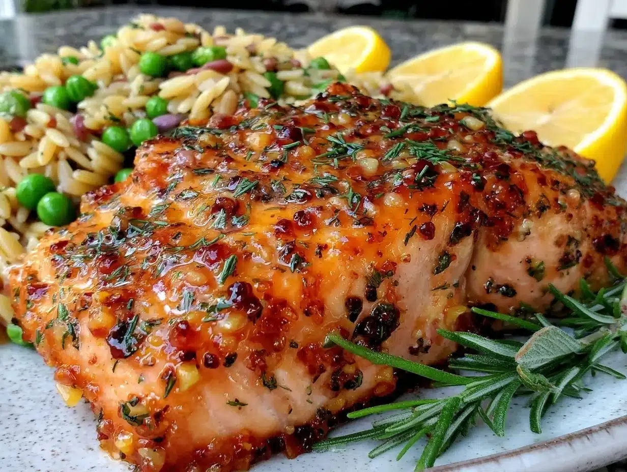 easy sheet pan lemon herb salmon preparation steps