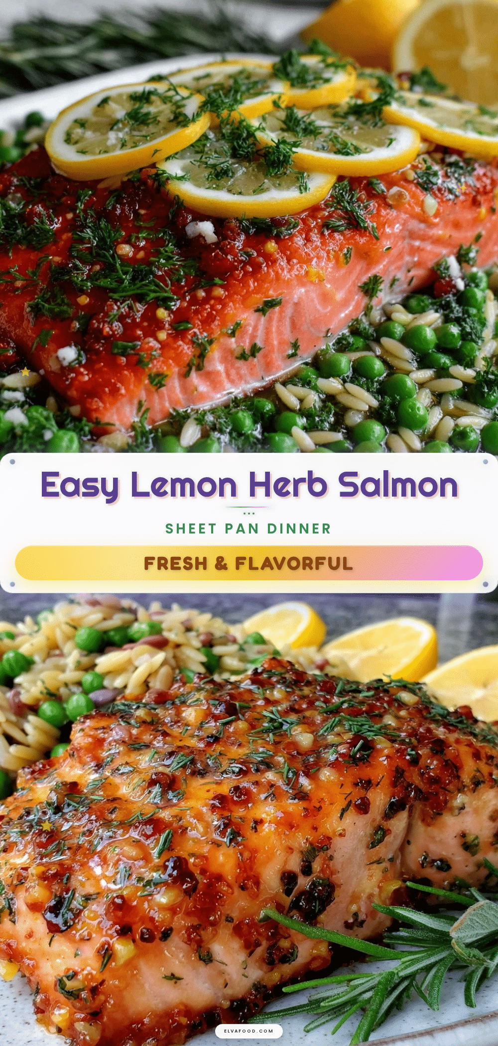 easy sheet pan lemon herb salmon recipe